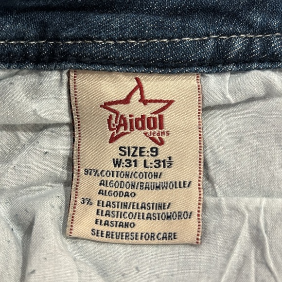 LA Idol low rise blue light wash denim Jeans - Picture 5 of 5